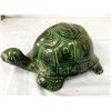 Image 1 : Hand Crafted Turtle Figurine (3" high, 7" long)