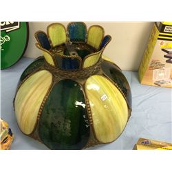 Older Stained Glass Light Shade (18" diameter)