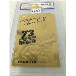 Barry Bonds 23kt Gold Limited Edition Collector Card