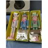 Image 1 : 3 Hand Crafted Wood Nut Crackers (13" high)