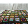 Image 2 : VINTAGE CROCHET PATCHWORK QUILT