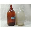 Image 1 : LOT 2 VINTAGE HALF GALLON GLASS BOTTLES