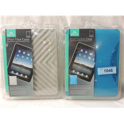 LOT 2 NEW PROTECTIVE FLEX IPAD CASE BLUE & CLEAR S