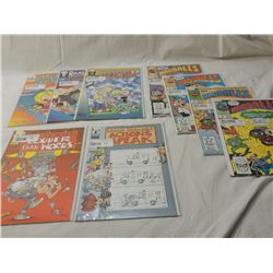 LOT 9 ASSORTED HUMOR THEME COMICS