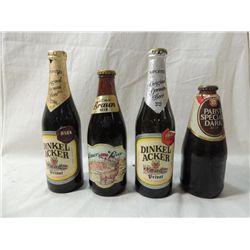 LOT 4 VINTAGE ASSORTED BEER BOTTLES