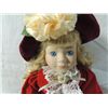 Image 2 : PORCELAIN DOLL "PRICILLA" CHRISTMAS DOLL