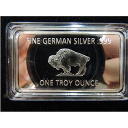 GERMAN SILVER 1 TROY OUNCE BISON BAR