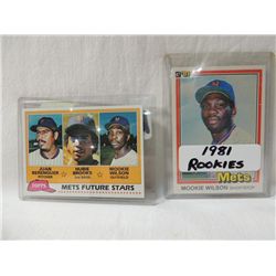 LOT 2 1981 ROOKIE BASEBALL CARDS