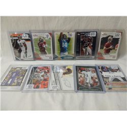 LOT 10 BASEBALL & FOOTBALL PLAYER CARDS