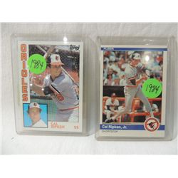 LOT 2 1984 CAL RIPKEN JR BASEBALL PLAYER CARDS