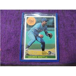 1984 DONRUSS GEORGE BRETT # 53 BASEBALL CARD