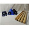 Image 1 : LOT 11 MINI BATS & MINI HELMETS