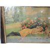 Image 2 : VINTAGE VICTORIAN GIRL LAYING BY ROSES WRITING