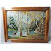 Image 1 : VINTAGE PAINT BY NUMBERS PAINTING FRAMED