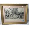 Image 1 : F. PRADILLA PRINT MATTED FRAMED