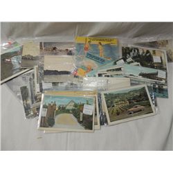 BOX LOT VINTAGE POSTCARDS