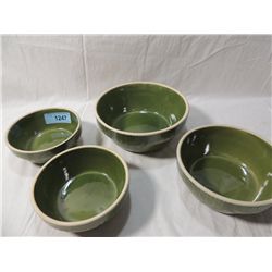 LOT 4 CERAMIC AMERICANA GENERAL NESTING BOWLS