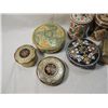 Image 2 : LOT 8 VINTAGE DECORATIVE TIN CONTAINERS