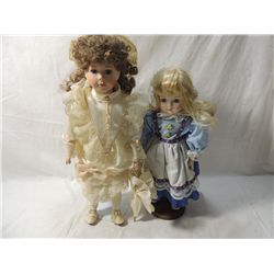 LOT 2 PORCELAIN DOLLS