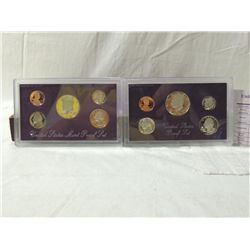 LOT 2 1987 & 1989 UNITED STATES MINT PROOF COIN SE