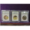 Image 2 : LOT 3 KENNEDY HALF DOLLAR GRADED