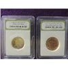 Image 1 : LOT 2 WASHINGTON QUARTER GRADED