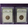 Image 1 : LOT 2 INDIAN HEAD NICKEL & STATEHOOD QUARTER GRADE