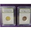 Image 1 : LOT 2 JEFFERSON BISON NICKEL & OCEAN VIEW GRADED