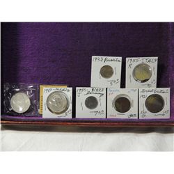 LOT 7 ASSORTED FOREIGN COINS