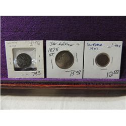 LOT 3 SWEDEN ANTIQUE COINS