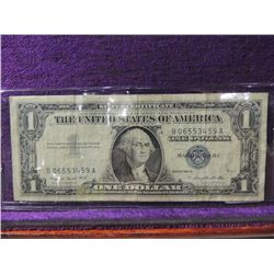 SILVER CERTIFICATE ONE DOLLAR BILL