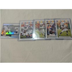 LOT 5 ADRIAN PETERSON FOOTBALL CARDS