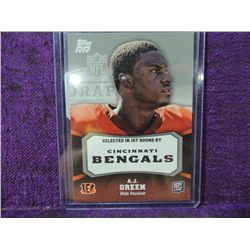 TOPPS AJ GREEN FOOTBALL CARD