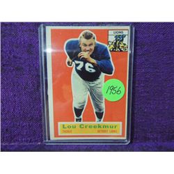 1956 TOPPS LOU CREEKMUR FOOTBALL CARD