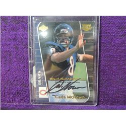 1999 CE #CMN AUTOGRAPH FOOTBALL CARD CADE MCNOWN