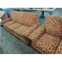 VINTAGE 1950S SOFA AND CHAIR