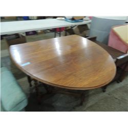 ANTIQUE OAK SIDE TABLE OR DINING TABLE