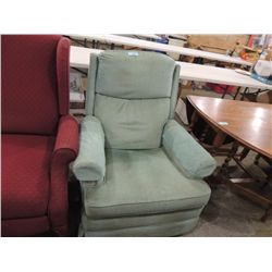 GREEN HIGH BACK RECLINGING CHAIR