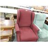 Image 2 : MAROON WING BACK RECLINGING CHAIR