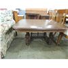 Image 2 : VINTAGE WOODEN SQUARE COFFEE TABLE