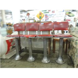 4 ICE CREAM PARLOR BAR STOOLS