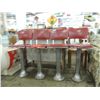 Image 1 : 4 ICE CREAM PARLOR BAR STOOLS