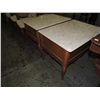 Image 3 : PAIR SIDE TABLES WITH MARBLE TOPS