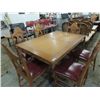 Image 1 : VINTAGE DINNING TABLE & 6 CHAIRS.