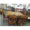 Image 2 : VINTAGE DINNING TABLE & 6 CHAIRS.