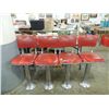 Image 1 : 4 ICE CREAM PARLOR BAR STOOL