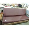 Image 2 : VINTAGE FUTON WOODEN FRAME WITH PLEATHER CUSHIONS