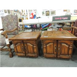 PAIR VINTAGE END TABLES