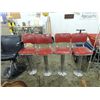 Image 1 : 4 ICE CREAM PARLOR BAR STOOLS
