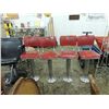 Image 2 : 4 ICE CREAM PARLOR BAR STOOLS